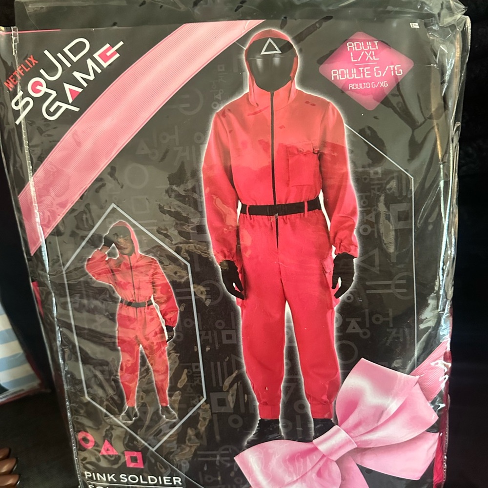 Squid Game Pink Soldier Costume